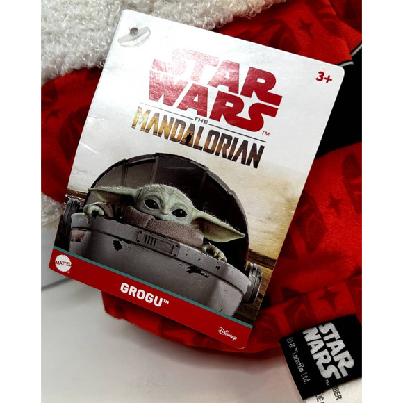 NEW Star Wars The Mandalorian Baby Yoda Grogu Santa Christmas Holiday Plush 10" - Picture 6 of 11